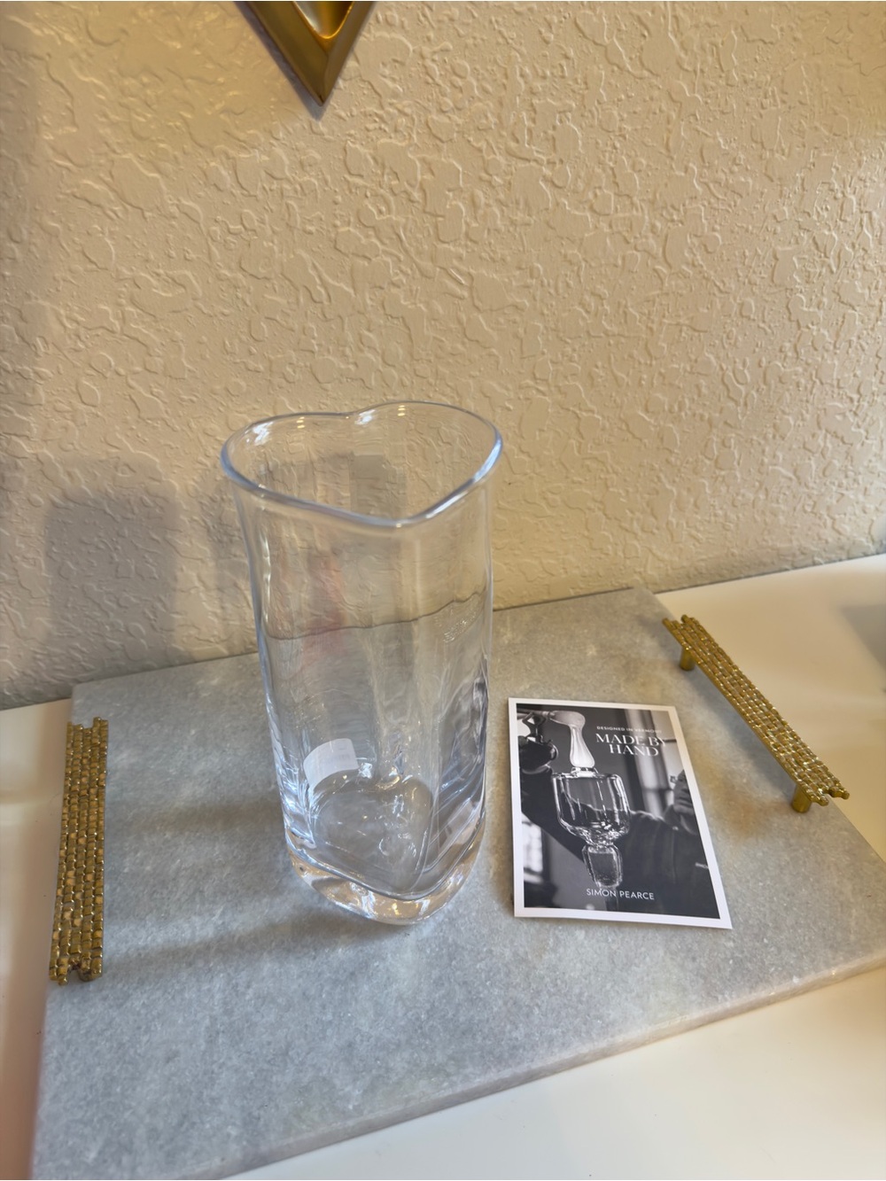 NEW Simon Pearce "Highgate" Heart Vase - Medium 9" (In Box)